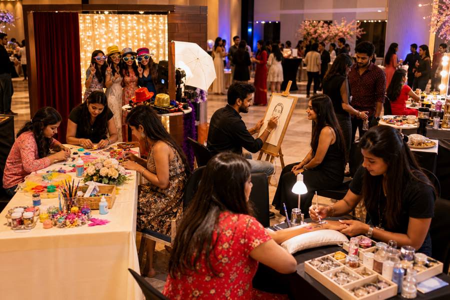 Creative activity counter setup by Page One Memories in Chandigarh