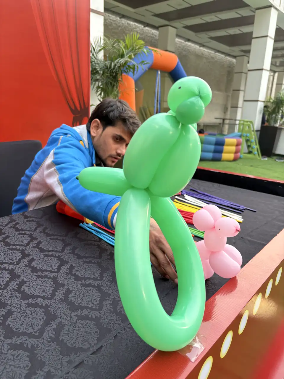 Creative balloon modelling activity for children and families