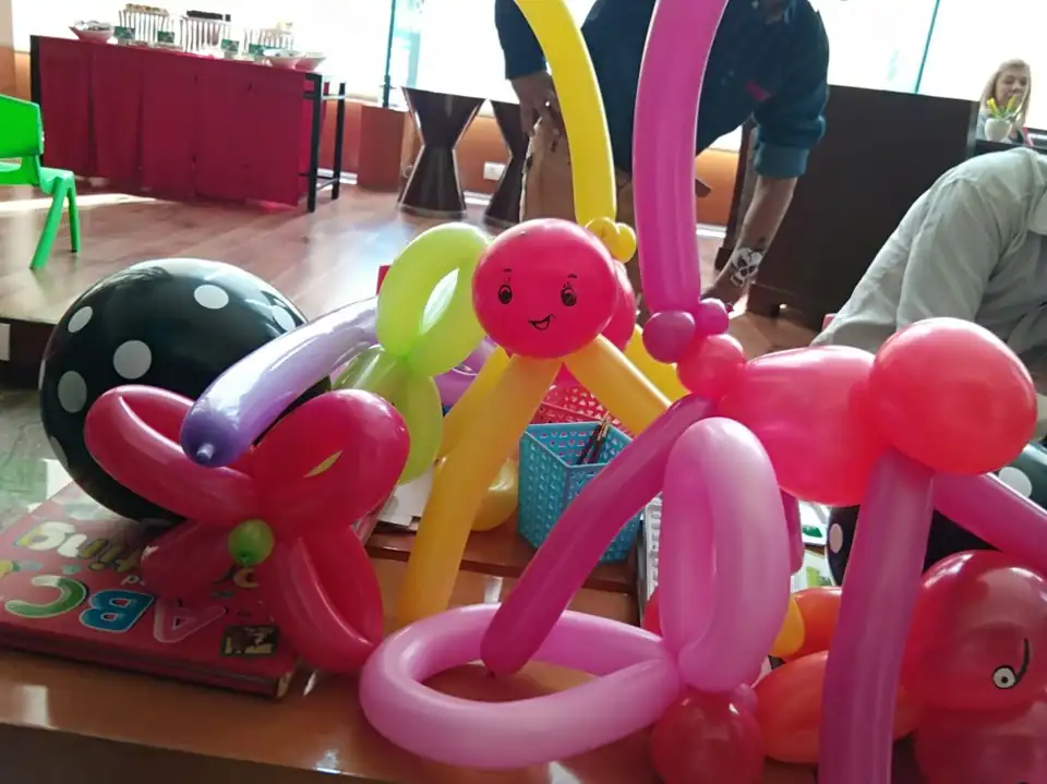 Balloon twister event counter for corporate family day