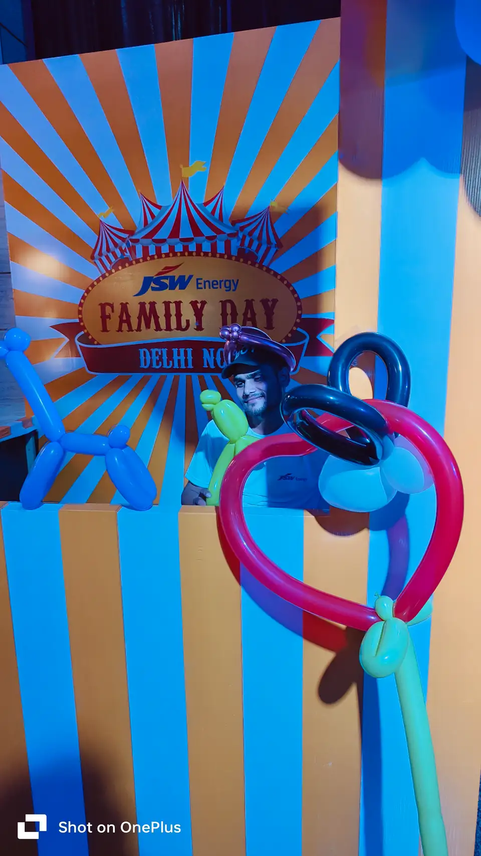 Interactive balloon art setup for parties and events