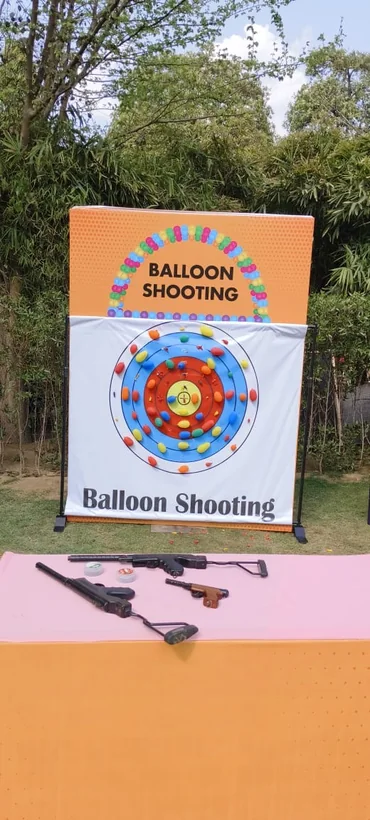 Carnival shooting game arranged for a Kanpur celebration