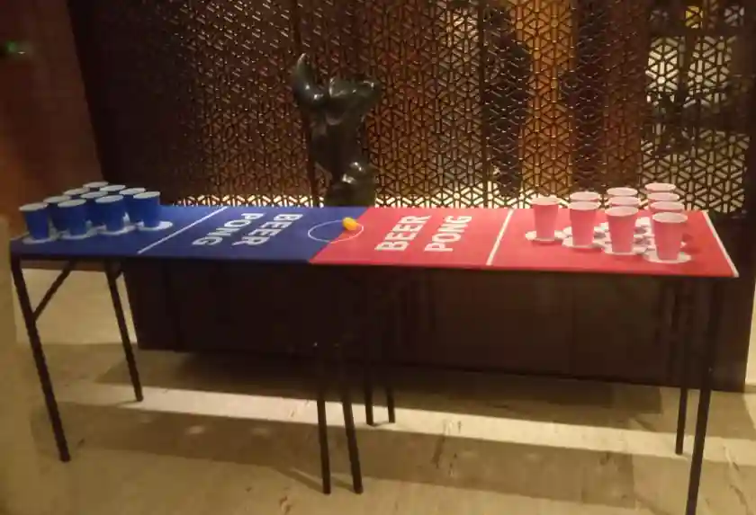 Beer Pong Table for big party games rental in Mumbai