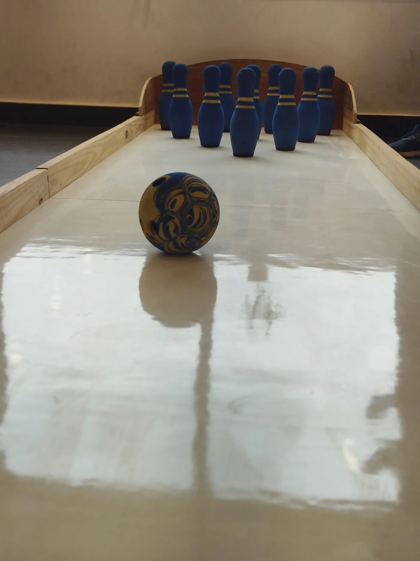 Portable bowling alley ball and pins for events in Mumbai
