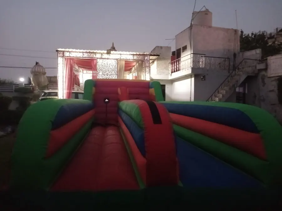 Bungee Running Game setup prepared for an event in Mumbai