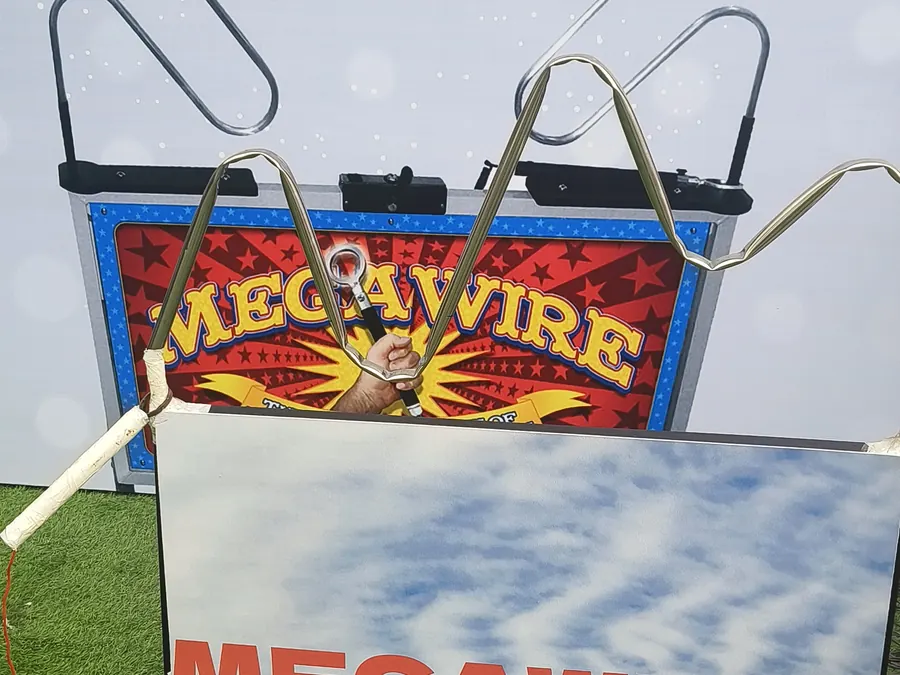 Event-ready buzz wire game setup by Page One Memories in Gurgaon