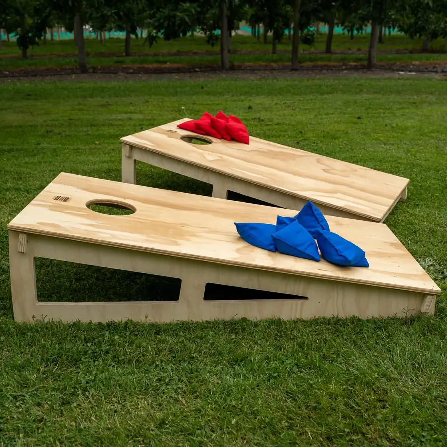 Cornhole Game setup prepared for an event in Mumbai