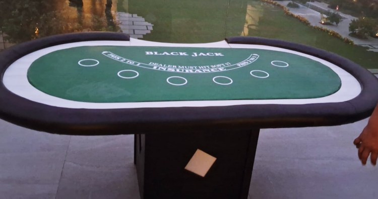 Blackjack table rental in Chandigarh for casino theme parties
