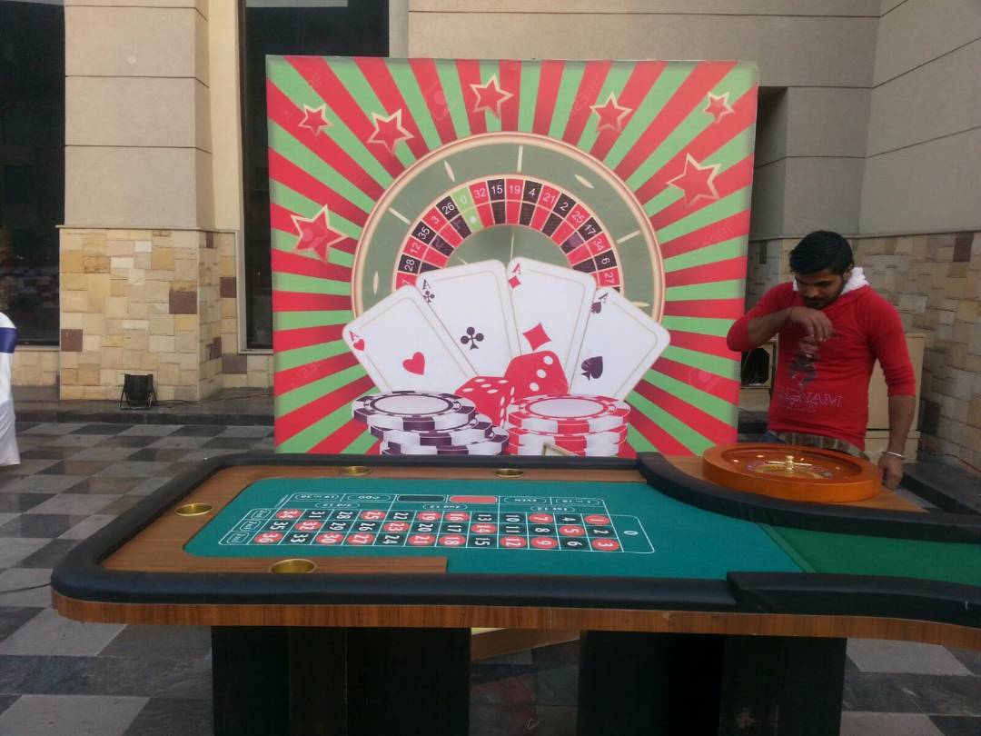 Casino table games on rent in Goa for theme parties
