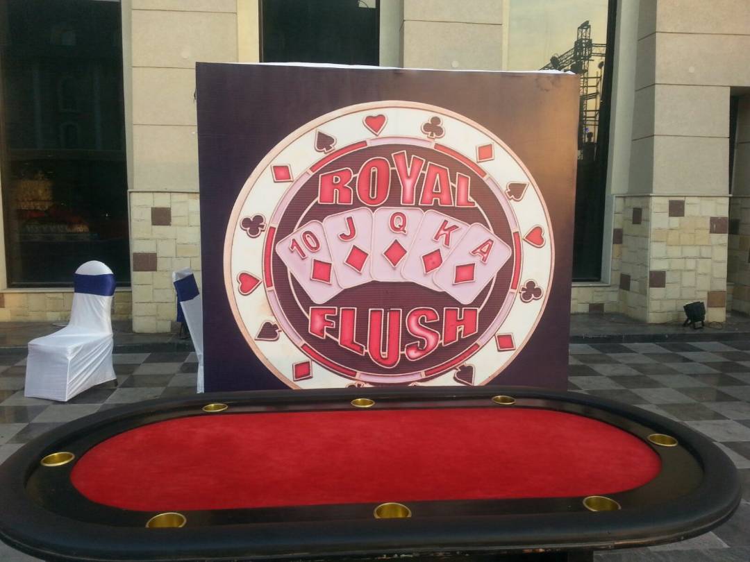 Royal Flush table rental in Chandigarh for casino theme party
