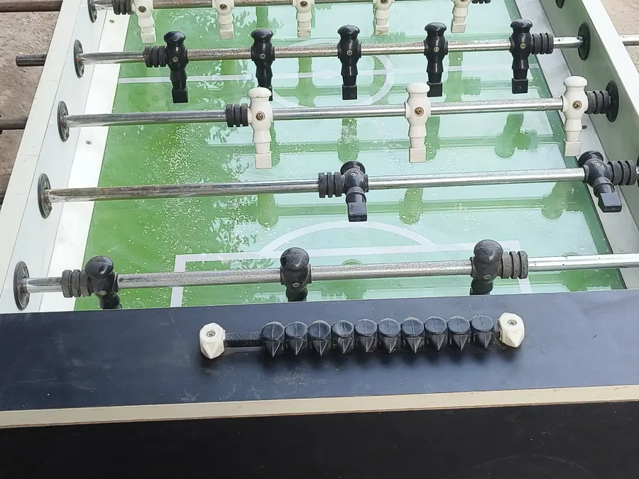 Close view of foosball table arranged at a Jaipur venue