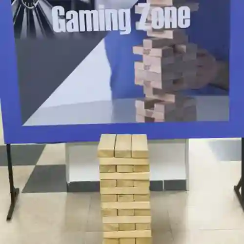 Giant Jenga, block stacking game, party games rental Gurgaon