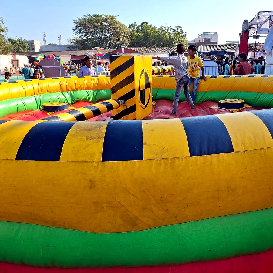 Meltdown inflatable challenge game in Goa