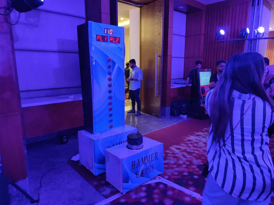 Hammer Arcade Game setup prepared for an event in Chandigarh