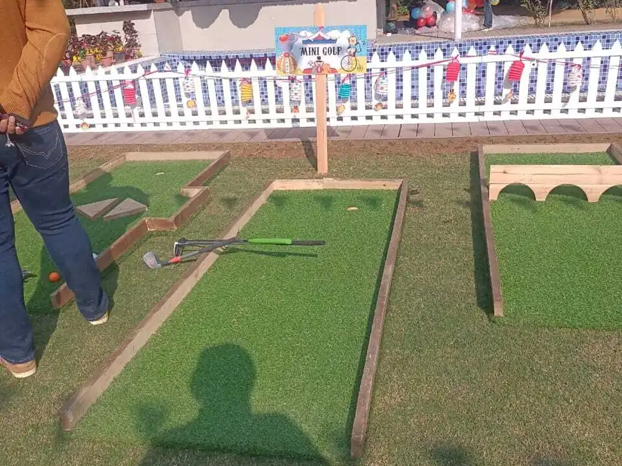 Mini Golf Game rental setup for parties and corporate events in Mumbai