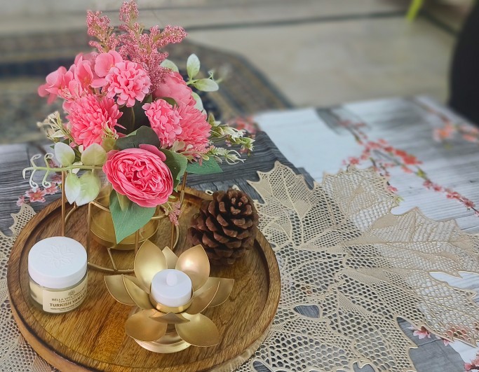 Thoughtful floral styling prepared for a Page One Memories event
