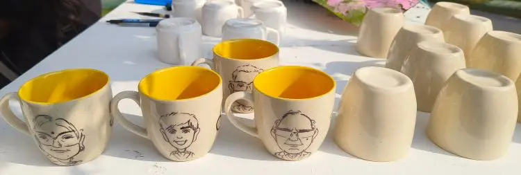 Mug Caricature entertainment service for events in Gurgaon