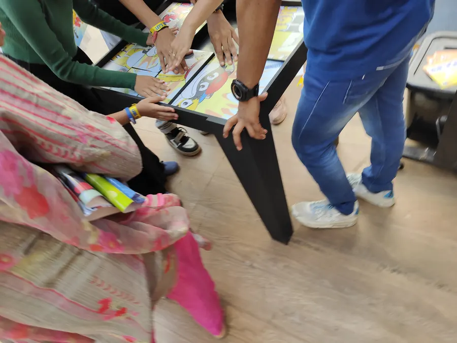 Puzzle Game setup prepared for an event in Chandigarh