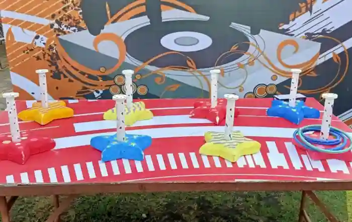 ring toss game rental Gurgaon, kids party games, carnival game hire, corporate event games, party games Gurgaon