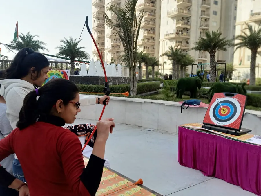 Soft Archery Game setup prepared for an event in Chandigarh