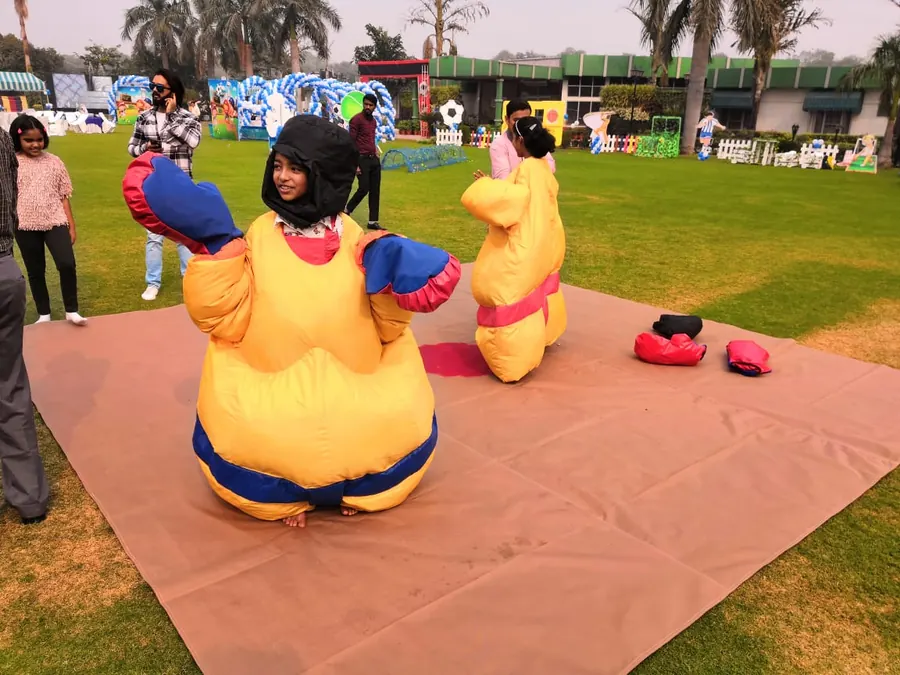 Sumo Suit Game setup prepared for an event in Mumbai