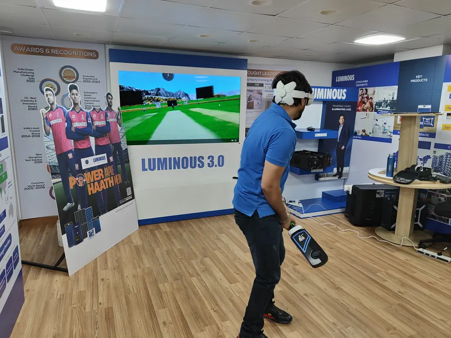 Guests enjoying vr games during a Chandigarh celebration