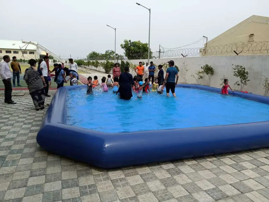 Water Pool Party Game setup prepared for an event in Mumbai