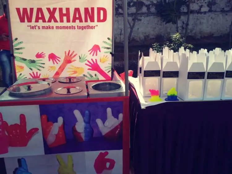Wax Hand Art entertainment service for events in Gurgaon