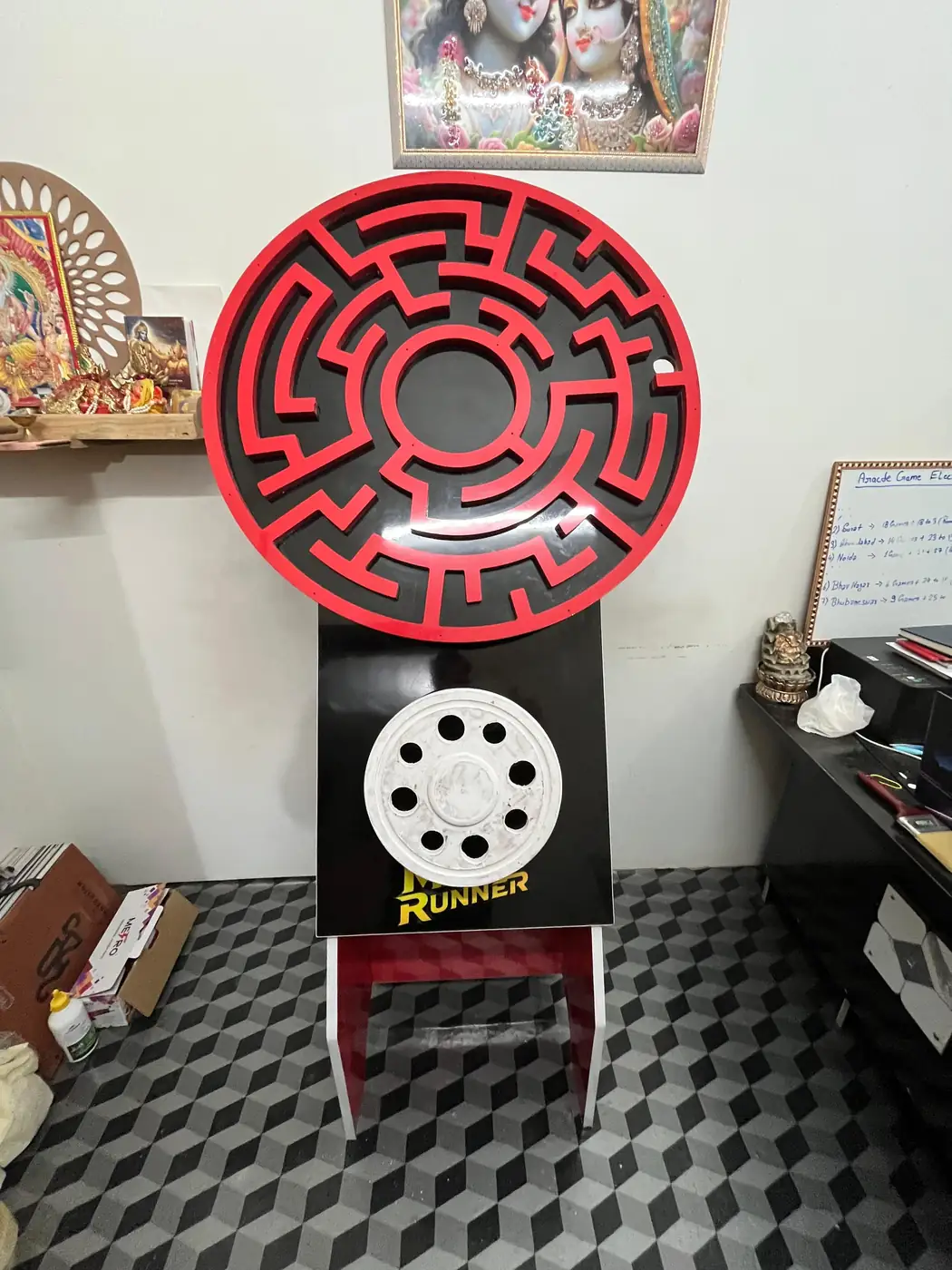 Maze Runner wooden game on rent in Gurgaon