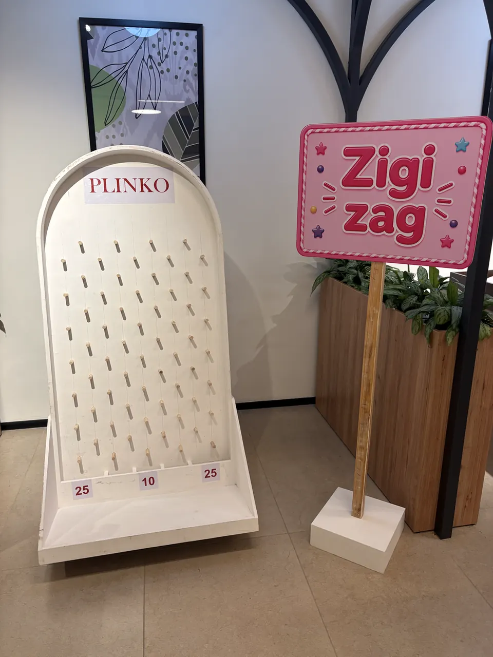 Wooden Plinko wooden game on rent in Gurgaon