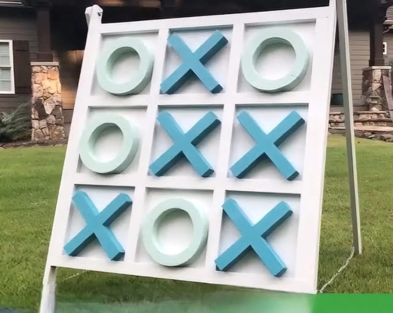 Giant Wooden Tic Tac Toe wooden game on rent in Gurgaon