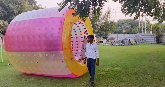 water zorbing roller on rent
